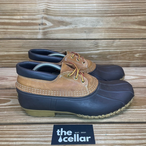 L.L. Bean Shoes Llbean Mens 9 Duck Boots Slip On Waterproof Rubber Leather Ankle Boots Shoes